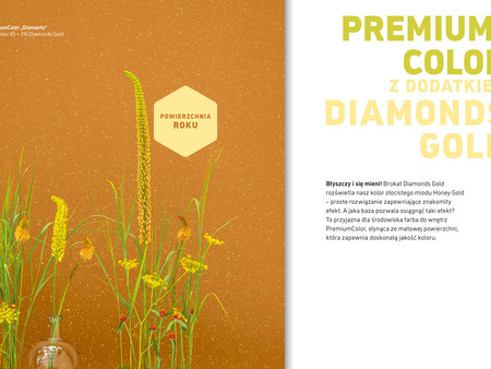 <b>PremiumColor „Diamante”</b> 3D Amber 65 + 2% Diamonds Gold