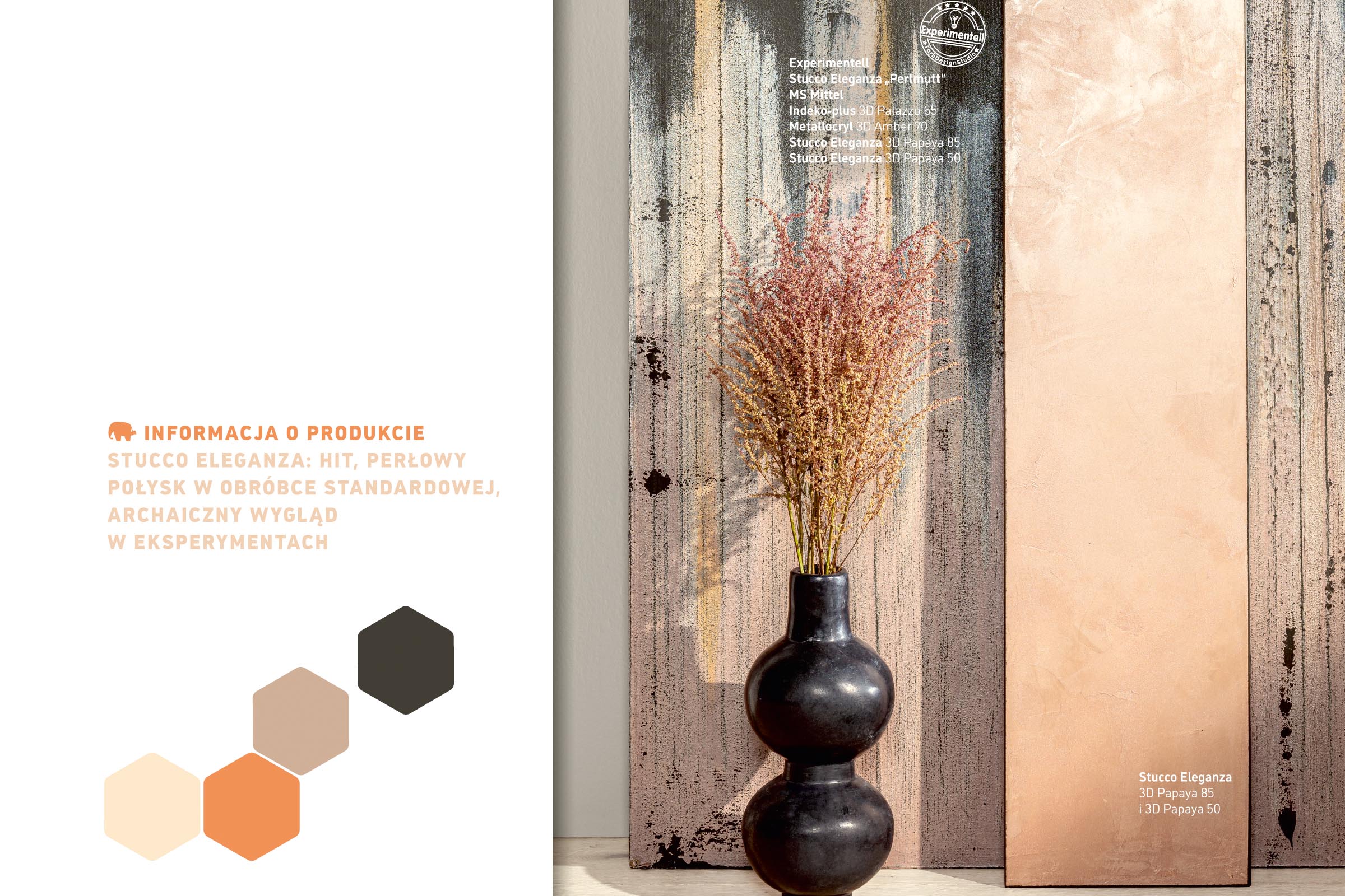 kolory perłowe blask perłowy na ścianie