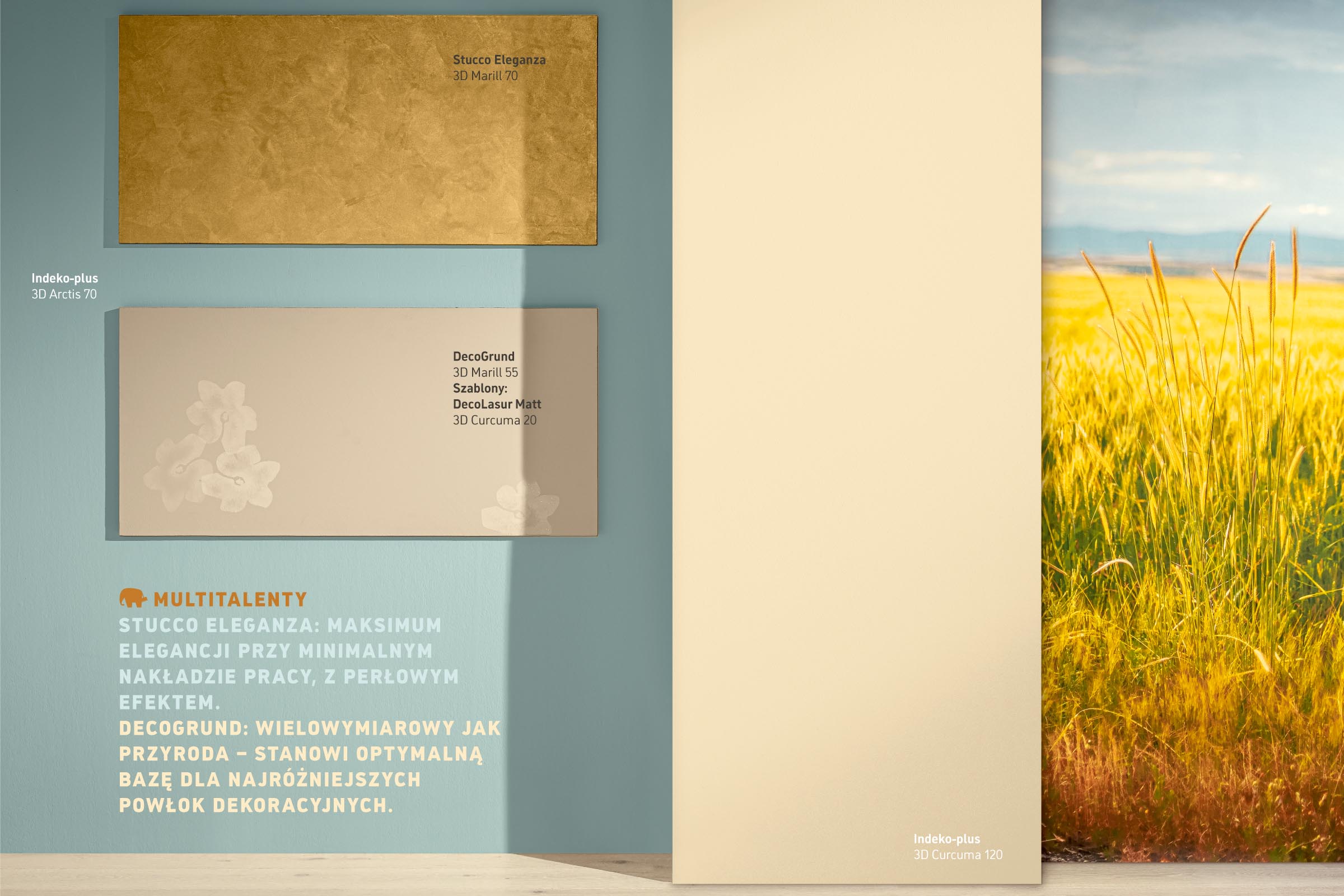 żółcie i kolory kurkumy w pokoju